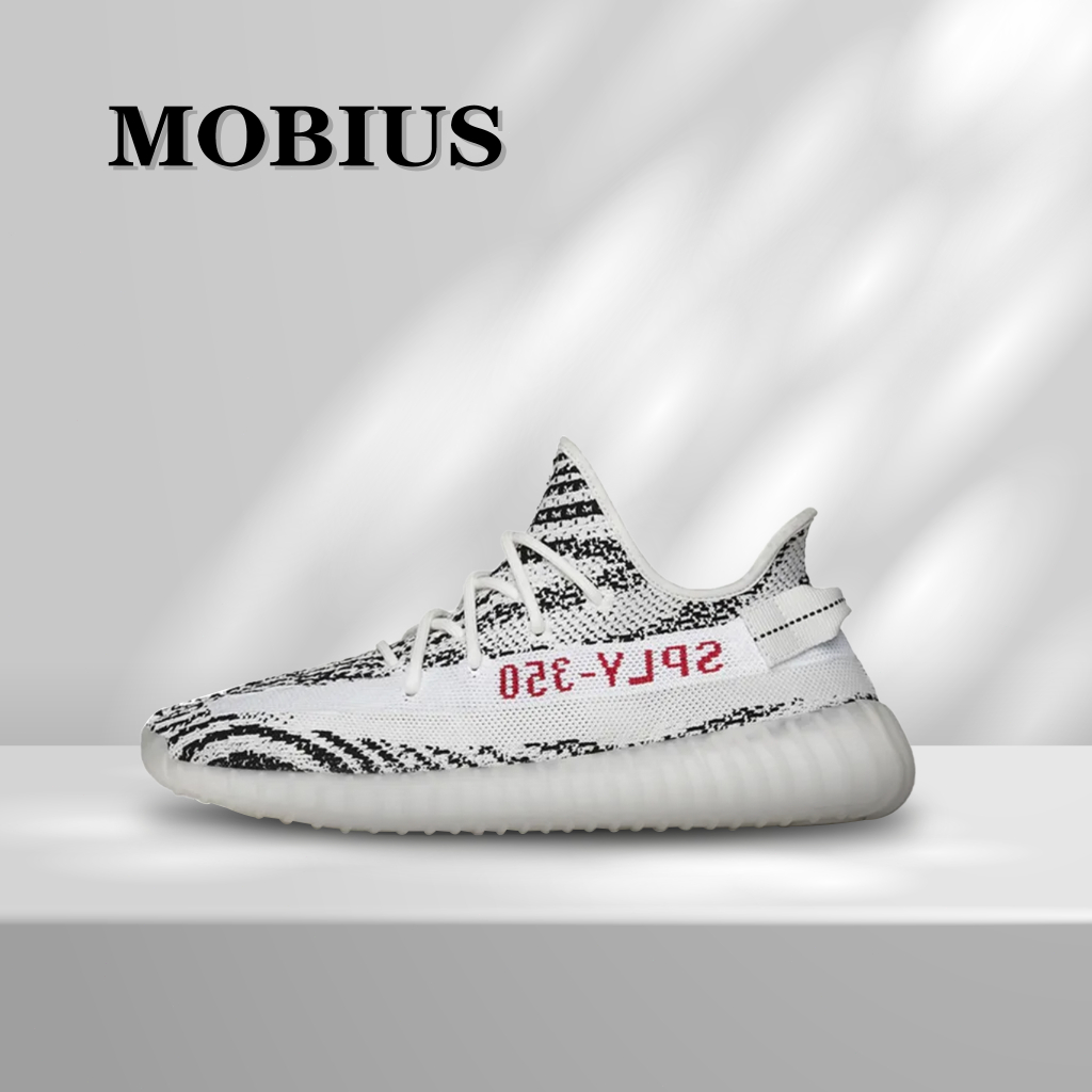 【MOBIUS】Yeezy Boost350 V2白斑馬“Zebra”鞋 黑白 CP9654-2023