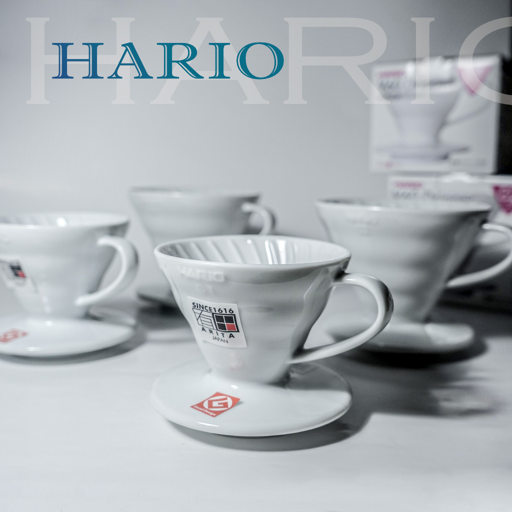 HARIO V60 01 02 磁石 陶瓷濾杯 白 1-2杯、1-4杯 VDC-01W 手沖咖啡 濾杯 錐形濾杯 v形