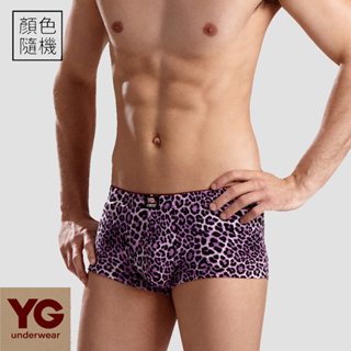 【YG】豹紋萊卡彈性平口褲-SYS073