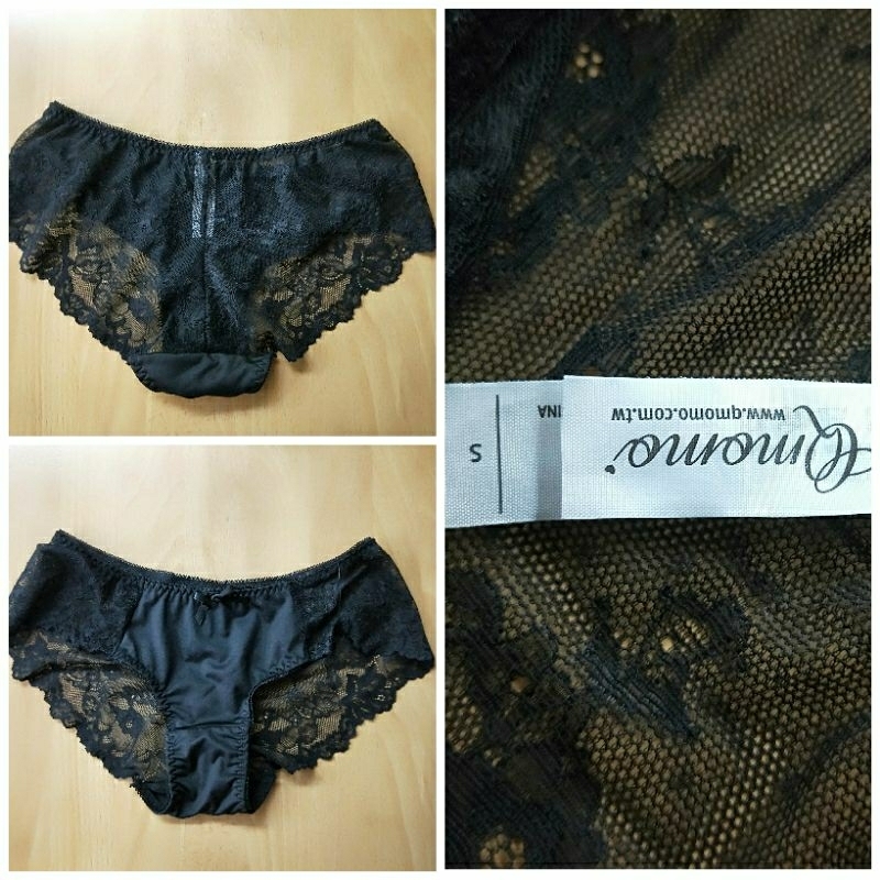（出清）Qmomo黑色蕾絲小褲-S(200201內）♥更多好商品⏩賣場