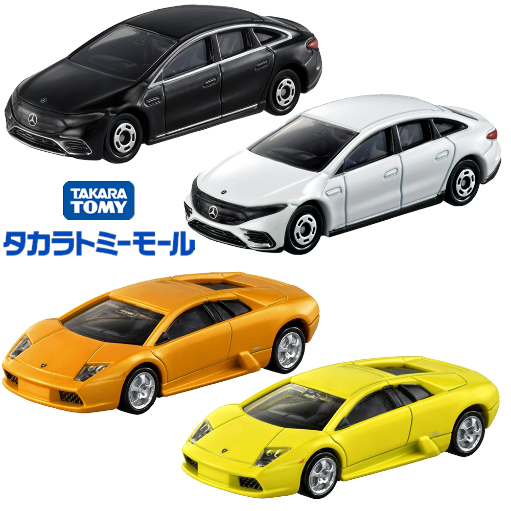 日本進口 正版 TOMICA TAKARA TOMY 藍寶堅尼 Mercedes賓士EQS 玩具車 模型 收藏 擺飾