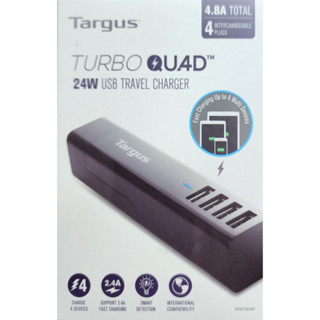 全新盒裝 Targus 泰格斯 APA750 旅行用多國4port高速USB充電座 (附轉接插頭) 萬國插座 USB多充