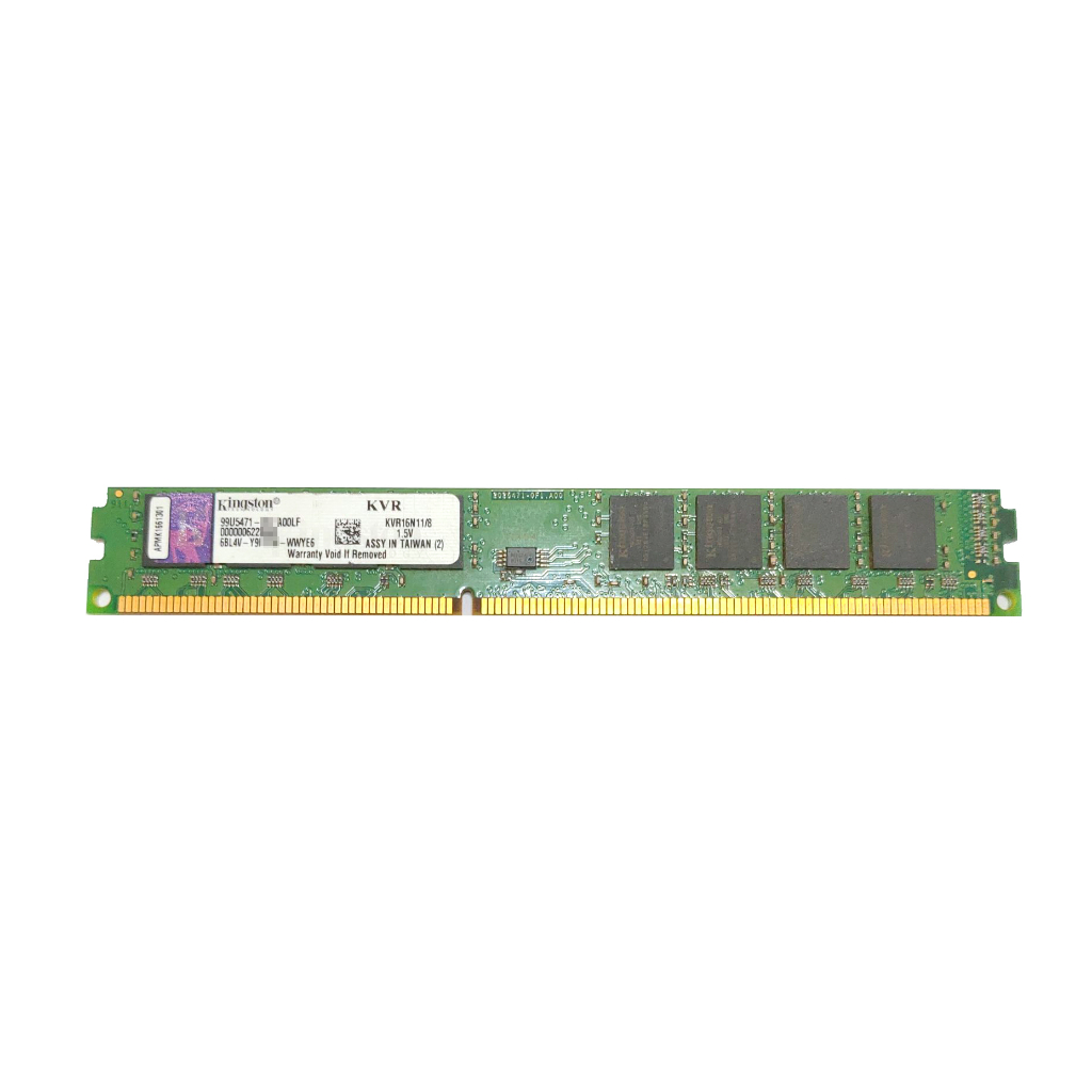(二手)Kingston 金士頓 8GB DDR3 1600 桌上型記憶體(KVR16N11/8) 領券免運