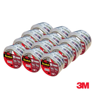 [12入組] 3M 313 Scotch 密封封箱透明膠帶-長途運送用(48MMX35M)