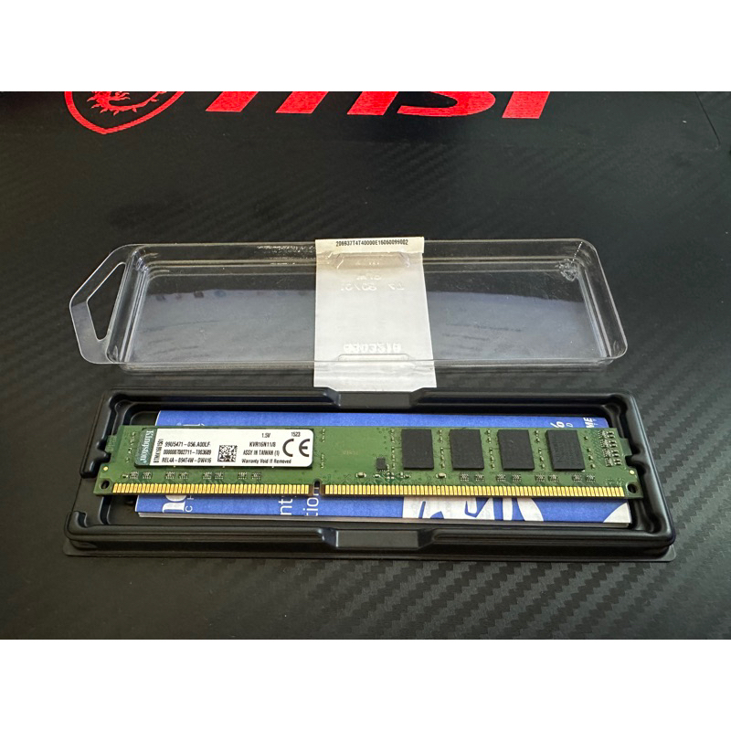 金士頓 Kingston DDR3 1600 8G PC3-12800 8GB KVR16N11/8 雙面顆粒 終身保固