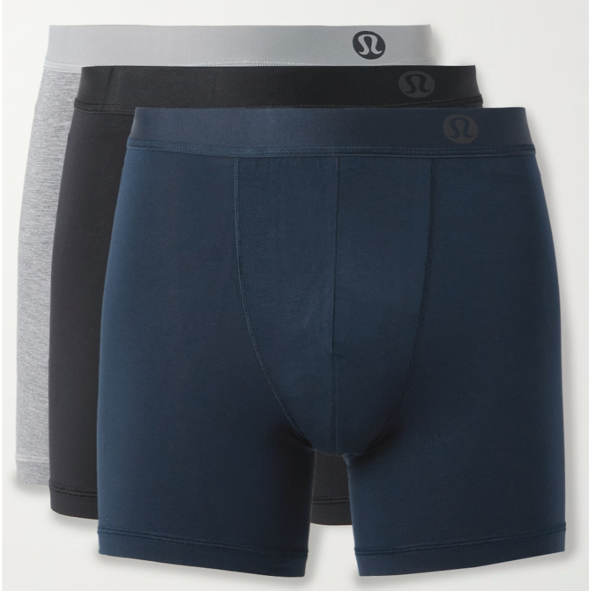 露露檸檬 Lululemon 男性Always in Motion 彈力莫代爾平角內褲 網上售價一條500-800多塊