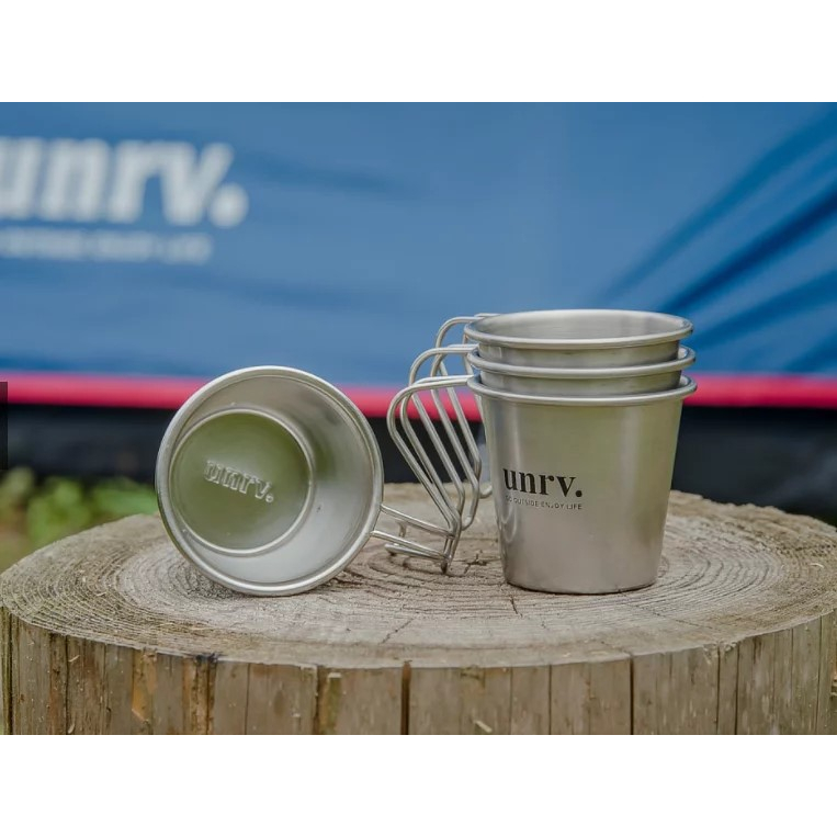 【UNRV】深型杯 不銹鋼杯 杯子 杯蓋 UNRV 露營 戶外 野營 料理 酒杯 美食 餐具 登山 車宿 車泊【懂露營】
