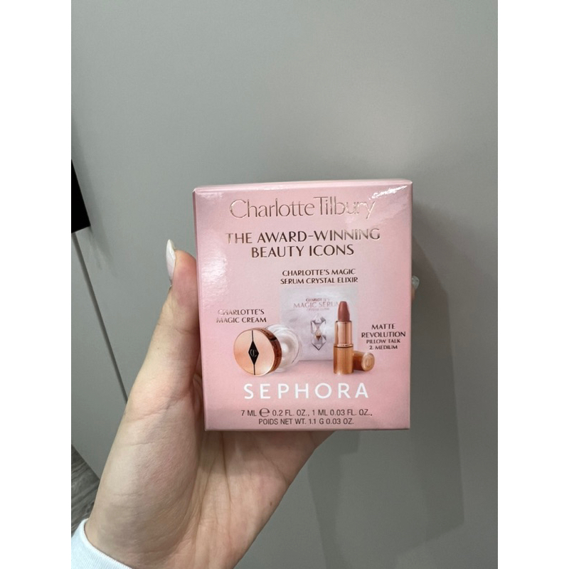 Charlotte Tilbury經典唇膏 pillow talk 保濕霜迷你套組