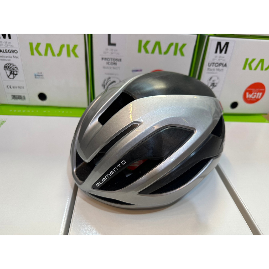 『小蔡單車』義大利 Kask Elemento WG11 SILVER 碳纖維 安全帽/騎行帽/頭盔 公路車/自行車