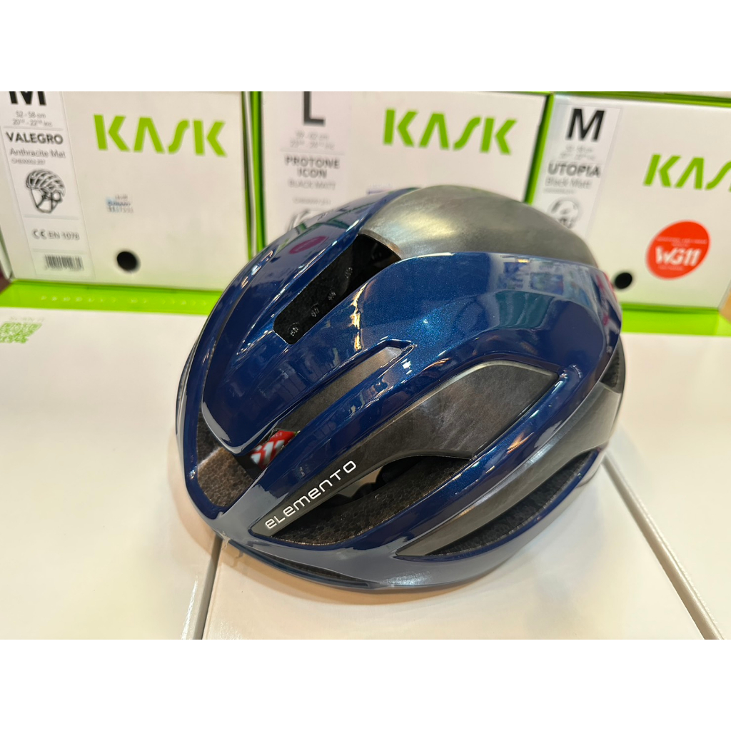 『小蔡單車』義大利 Kask Elemento WG11 BLUE 藍色 碳纖維 安全帽/騎行帽/頭盔 公路車/自行車