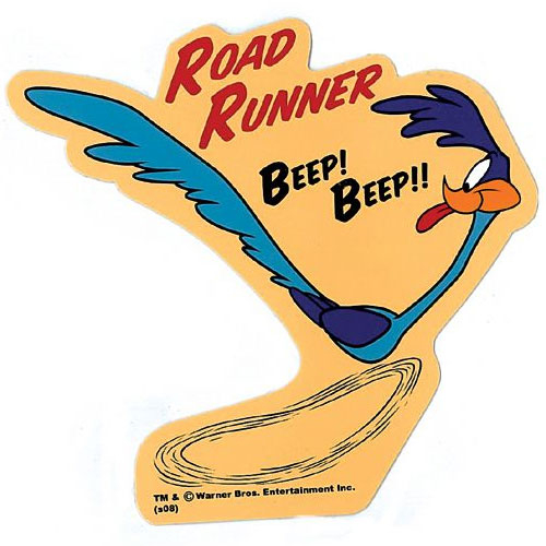 ROAD RUNNER 嗶嗶鳥 RRD002 BEEP BEEP 防水貼紙 車貼 安全帽貼 (1入) 化學原宿