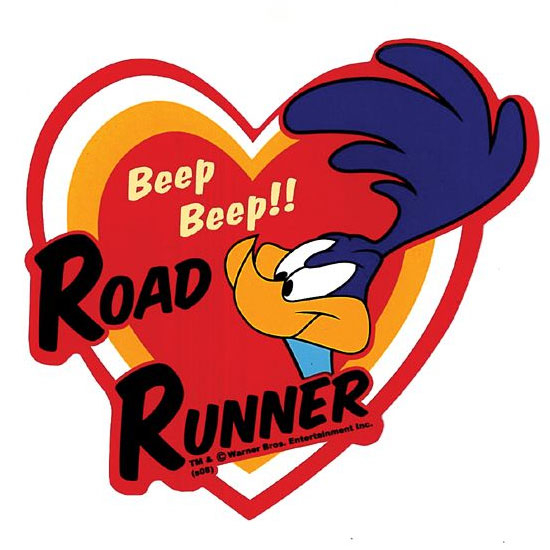 ROAD RUNNER 嗶嗶鳥 RRD003 HEART STICKERS 防水貼紙 車貼 安全帽貼 (1入) 化學原宿