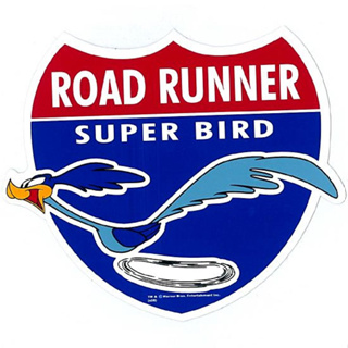 ROAD RUNNER 嗶嗶鳥 RRD004 ROUTE RR 防水 貼紙 車貼 安全帽貼 (1入) 化學原宿