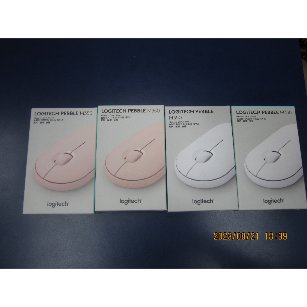 (Logitech 羅技M350) 鵝卵石無線滑鼠-白色.粉色 兩色可選  590含稅開發票(公司貨