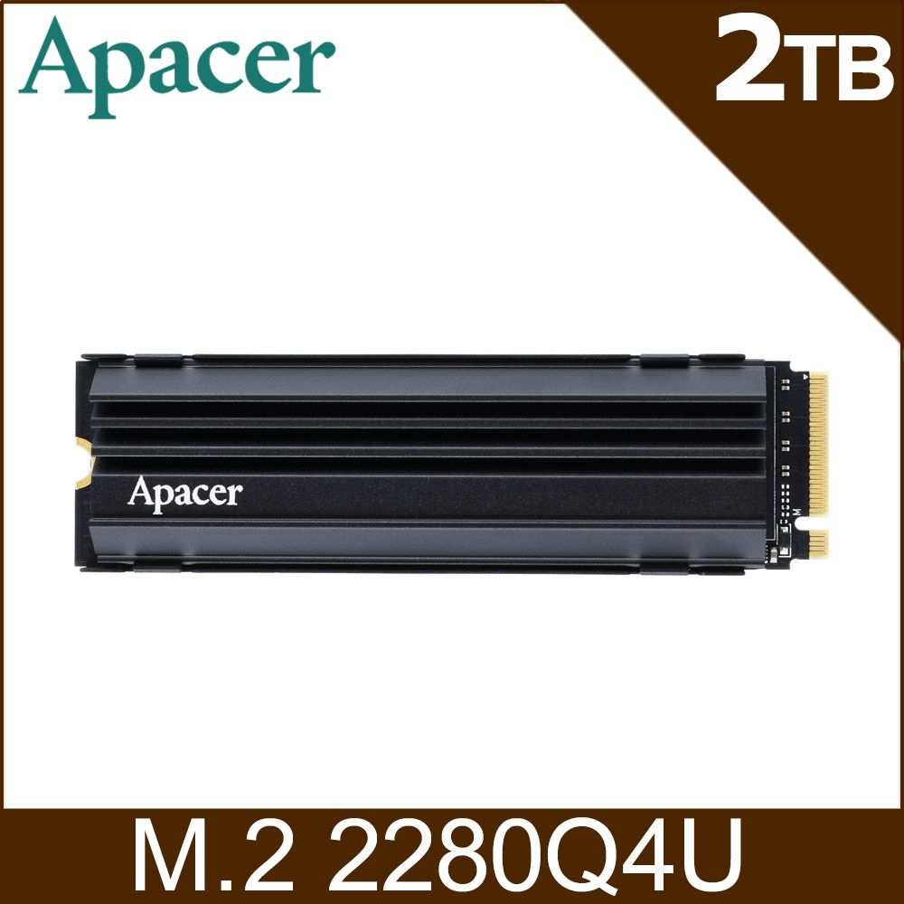 【限時促銷】台灣公司貨 Apacer AS2280Q4U 2TB  含散熱片 Gen4x4 M.2 SSD 固態硬碟