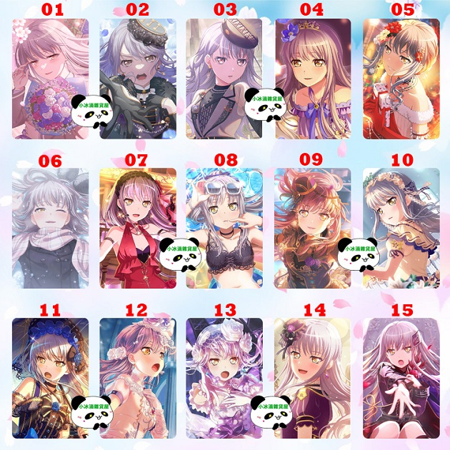 悠遊卡貼 BanG Dream!  美竹蘭 戶山香澄 市谷有咲 湊友希那 白金燐子 青葉摩卡 丸山彩 倉田真白