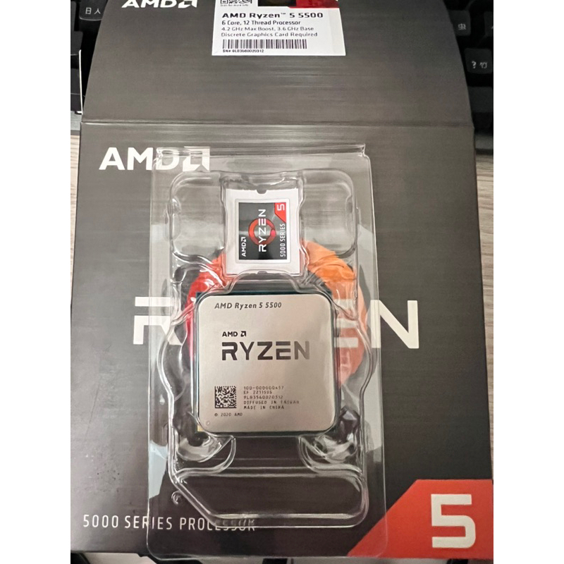 AMD Ryzen 5 5500 AM4 2023/7/28購買 極新 CPU 處理器