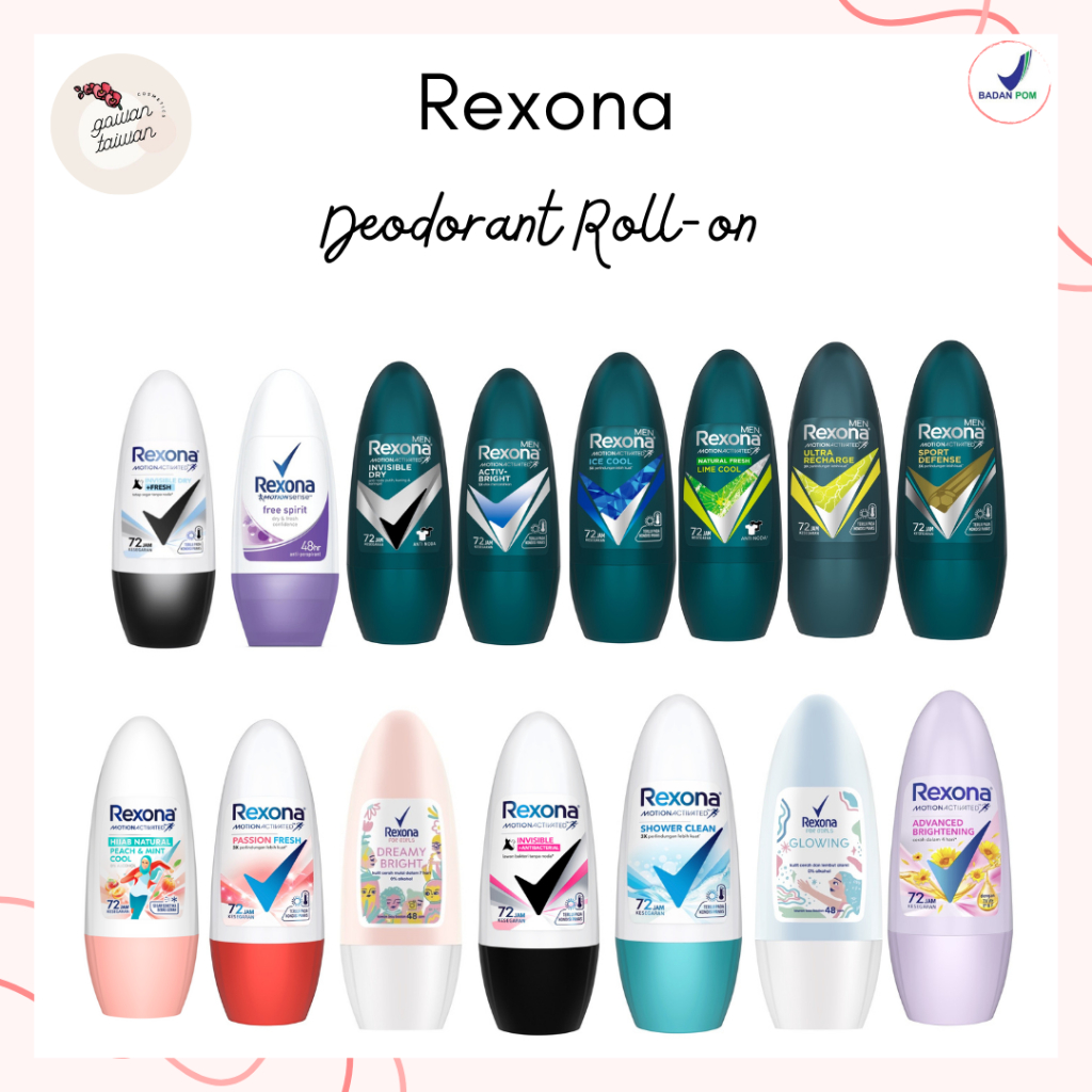 Rexona Roll On Women 45ml / Deodorant Rexona Pewangi Ketek蕊娜