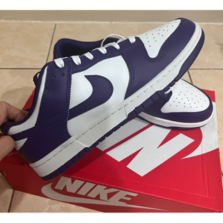 Nike 休閒鞋 Dunk Low Retro 低筒 男鞋 經典款 紫白色