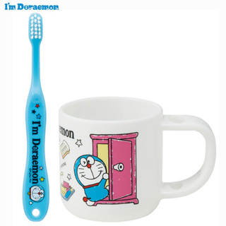 ♡松鼠日貨♡日本 skater 正版 哆啦A夢 小叮噹 Doraemon 兒童 3-5歲 牙刷 漱口杯 水杯 杯子