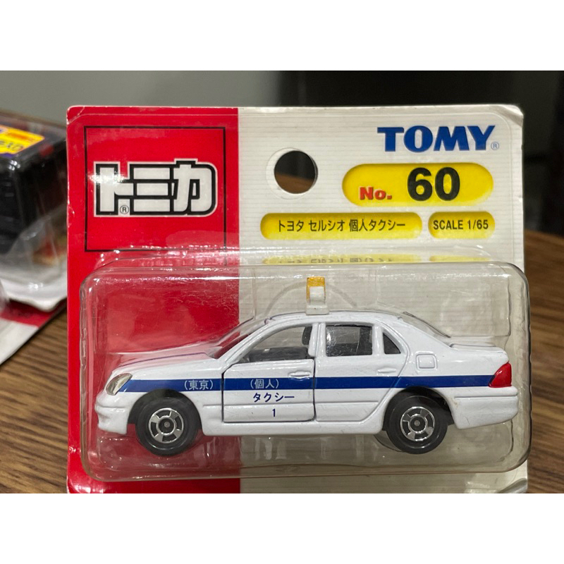 TOMICA 多美 NO.60 TOYOTA CELSIOR PROVATELY OWNED TAXI 舊藍標