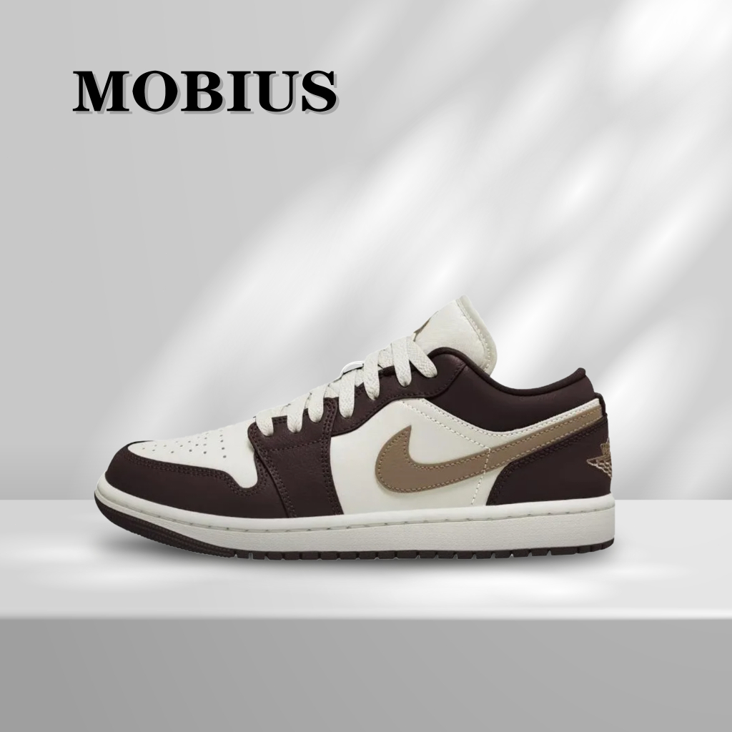 【MOBIUS】JΟRDΑΝ 1 Low "Shadow Brown"低筒 復古籃球鞋 女款 棕色 DC0774-200