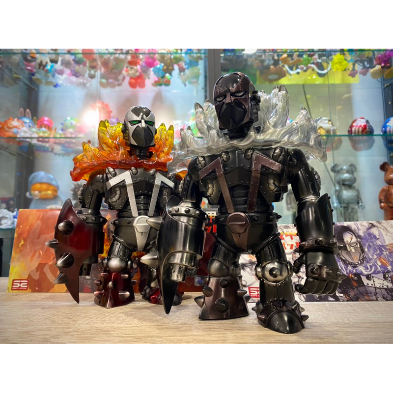スポーン　ソフビ SOFT STEEL X bid Toys閃靈機甲 spawn SOFT STEEL X bid Toys 閃靈機甲Spawnbot TTF會場限定版鈦/櫻焱
