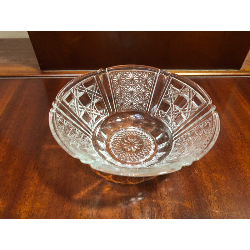 早期 KIG INDONESIA 印尼製造 玻璃碗盤 點心碗盤 完整漂亮 復古懷舊