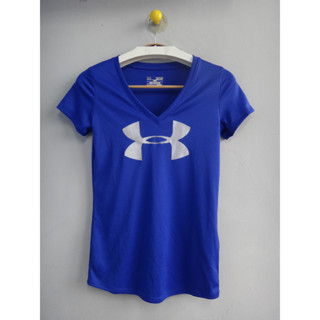 正品 Under Armour UA 紫色LOGO 運動T恤/上衣 size: XS