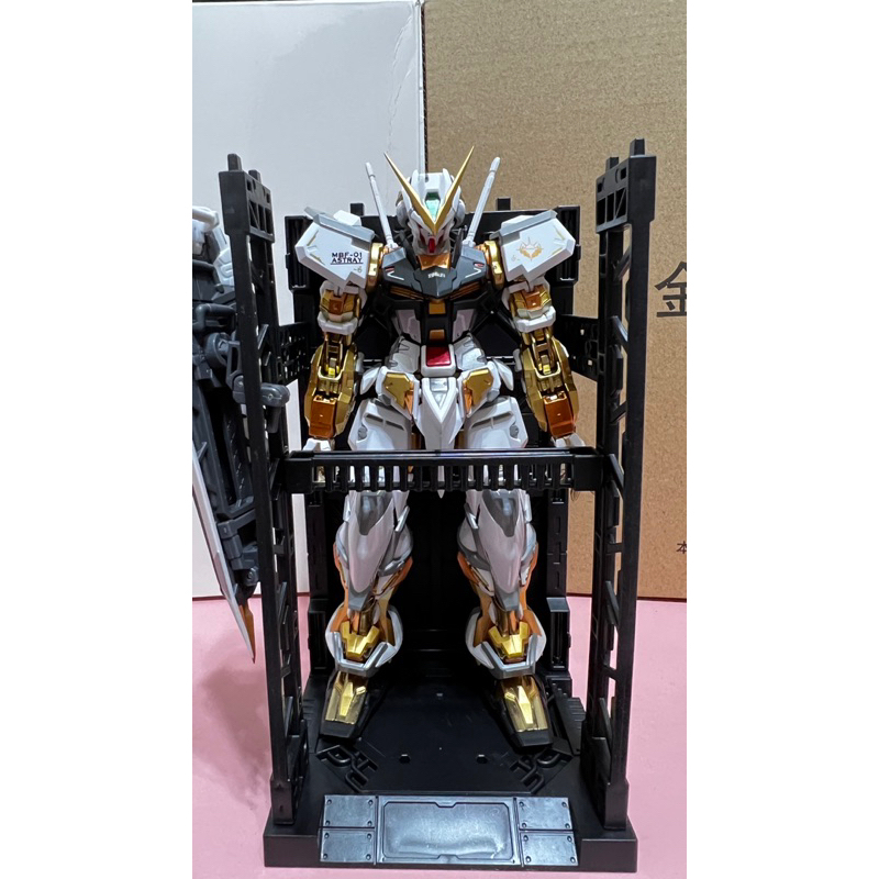 (收藏出清）MC金色異端鋼彈含火箭炮與格納庫 合金鋼彈非Mb metal build