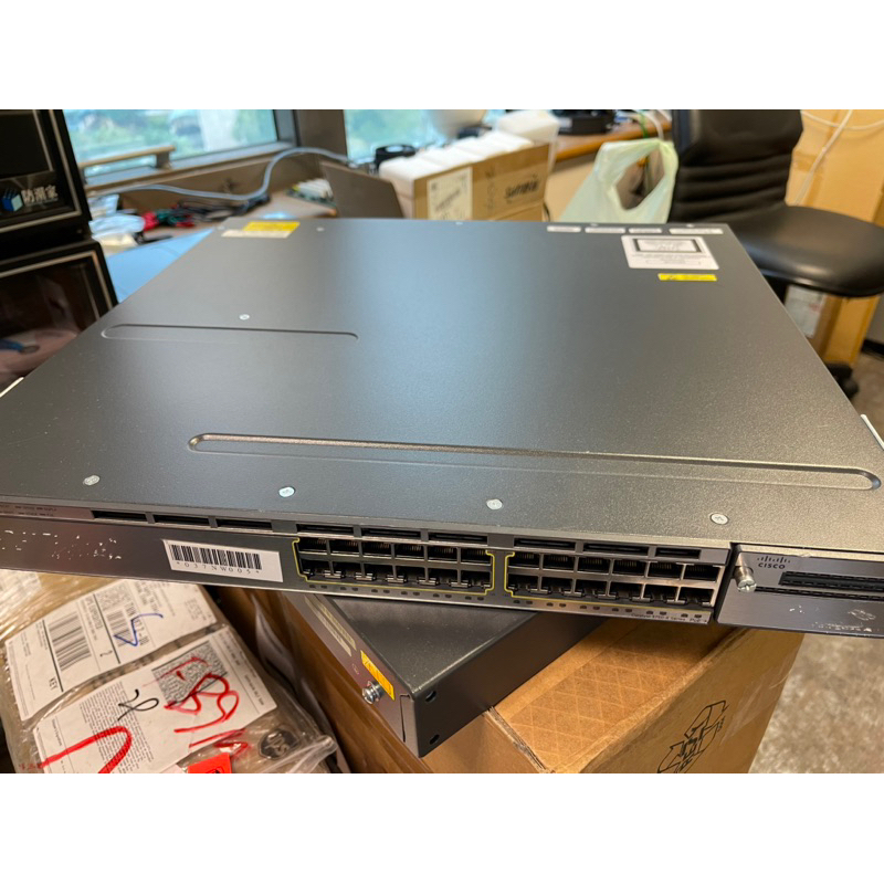 CISCO WS-C3750X-24P-E 企業級 3750x POE switch L3 IP services