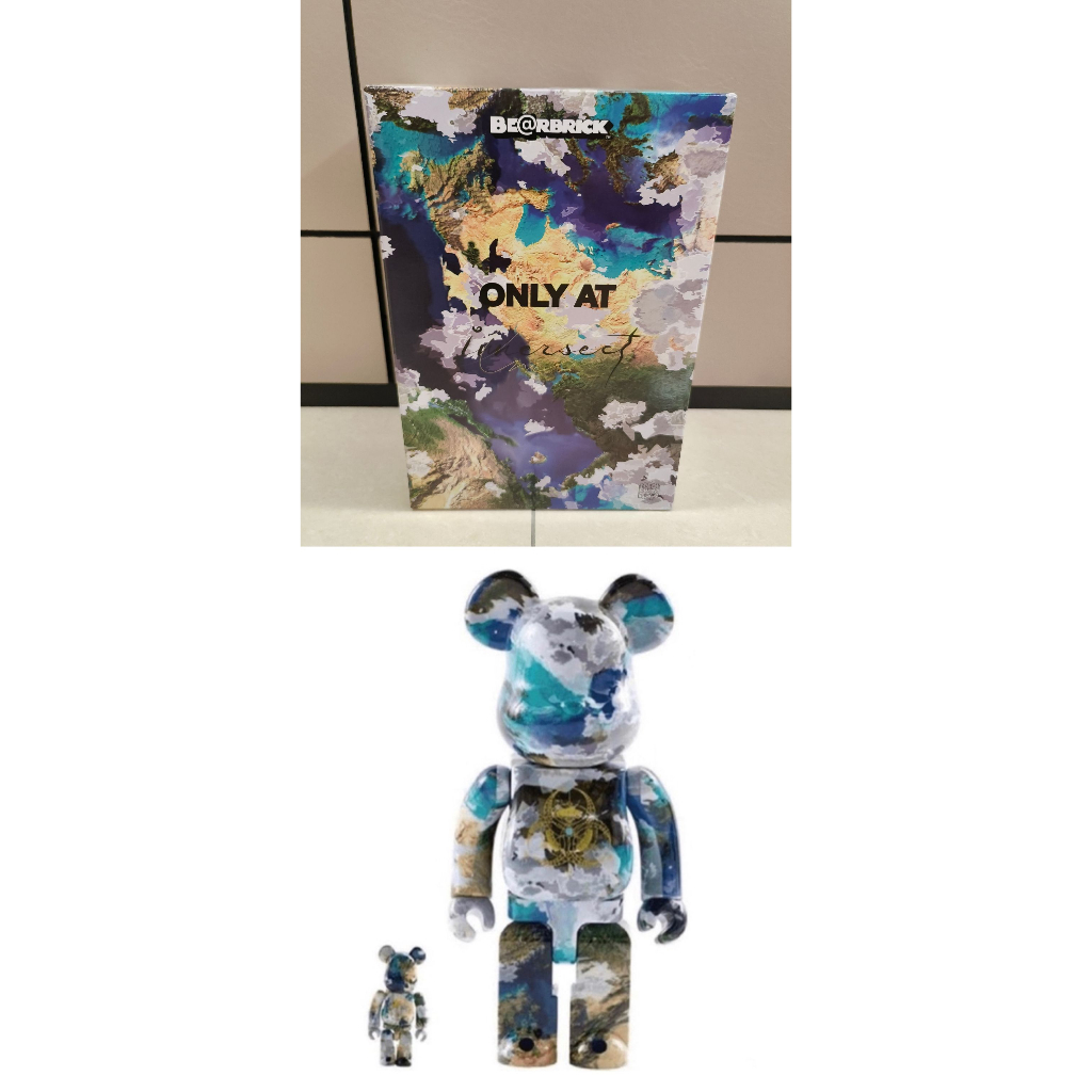 全新未拆 BE@RBRICK 上海地球 400%+100%