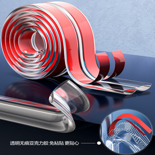 半圓型【W型】 【M型】厚度4mm L型氣囊防撞條 厚5MM💖中間已預折彎透明防撞條 寶寶防護條 門邊條 防撞護墊 安