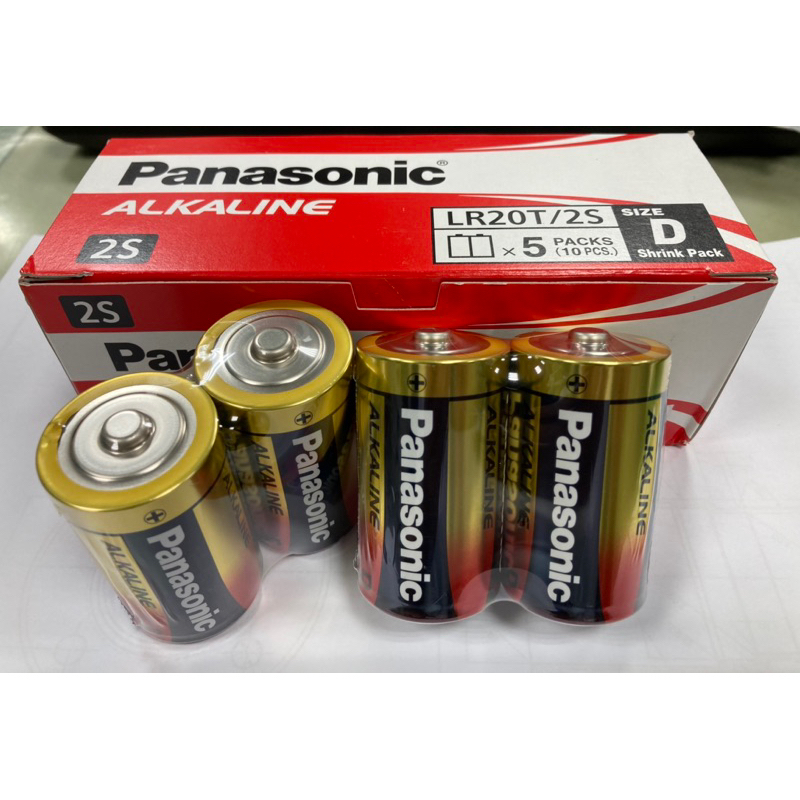 (全新現貨) 國際牌 Panasonic大電流鹼性電池1號 (2入) /組 9V D型 鹼性1號電池 LR20T