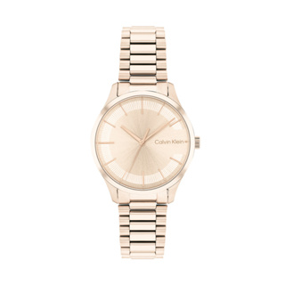 Calvin Klein CK 玫瑰金不鏽鋼鍊帶腕錶 35MM (CK25200042)