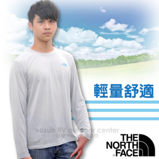 【美國 The North Face】2L零碼65折》男 款 快排長袖排汗衣 休閒運動T恤 防曬登山健行_CNL8