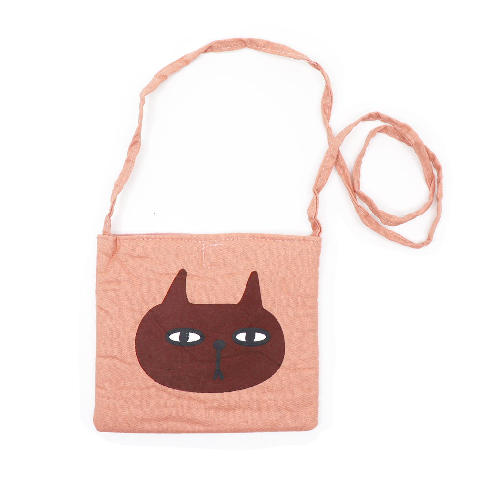 【貓粉選物】貓粉日系和風帆布側背包 /  側背包 / 小包 / 兒童用
