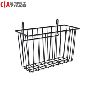 【空間特工】鐵線籃網掛籃26x10.5x15.5cm｜掛勾｜掛鈎｜防塵衣櫃｜專用架｜收納櫃｜儲物架｜延伸架｜玄關架｜衣架