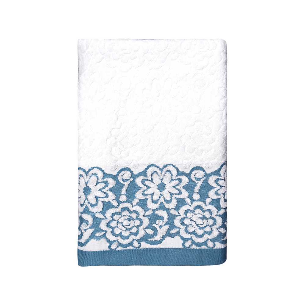 【生活工場】SIMPLE HOUSE 簡單工房 美國棉花舞提花浴巾-蒼青藍140x70cm 　手巾 小方巾 毛巾
