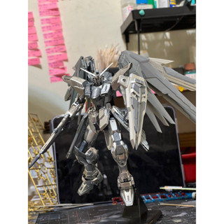 現貨 (盟J模型代工)萬代MG自由鋼彈電鍍限定版 完成品