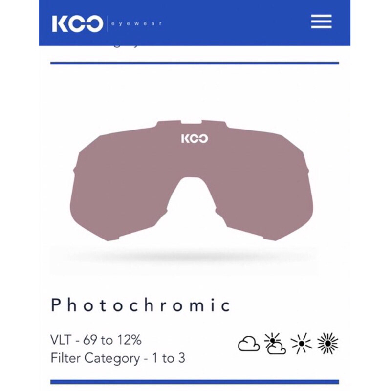 湯姆貓 KOO Demos Sunglasses Lens Photochromic 替換鏡片 (變色款)