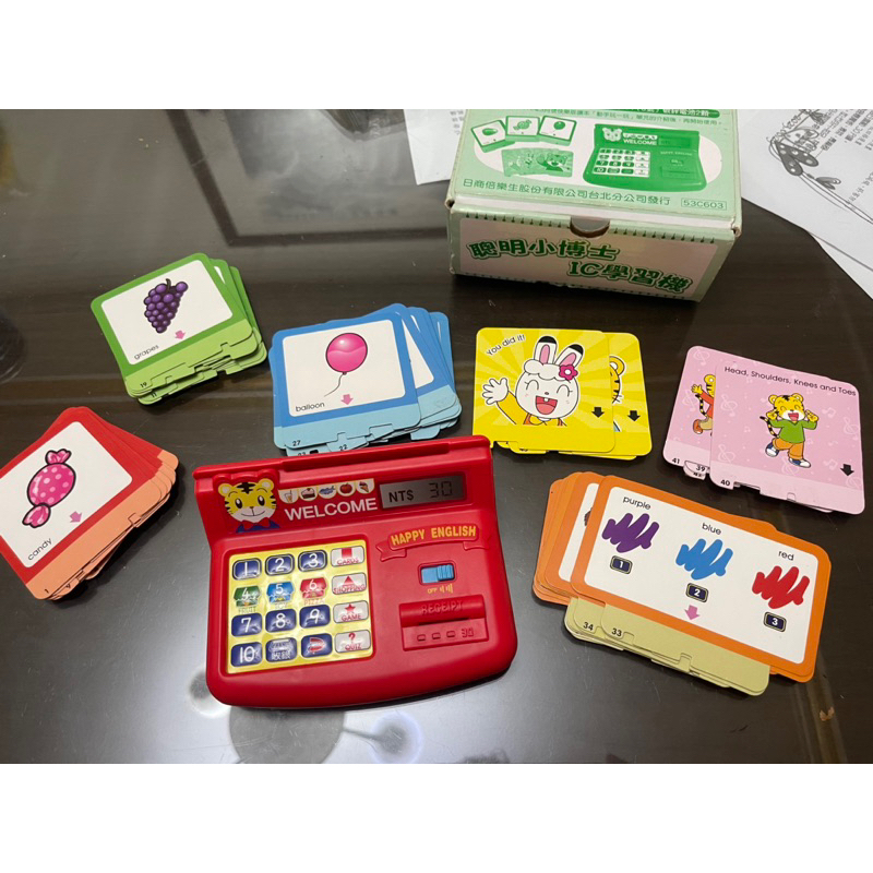 巧虎玩具 英文單字學習卡 注音磁鐵桌遊