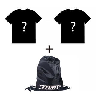 IZZVATI-小資族福袋-品牌運動束口袋+隨機台灣製短T(2件)