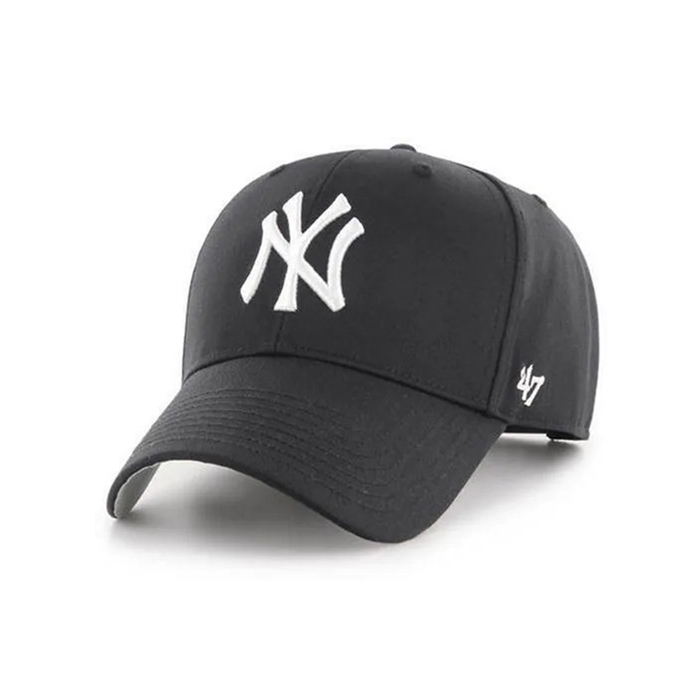 47Brand MLB MVP系列經典棒球帽 洋基隊 MVP Raised Basic 塑膠扣 黑色