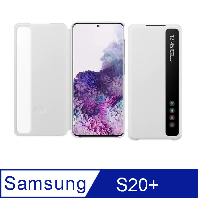 限時超低價出清~AMSUNG Galaxy Note20 5G / S20+ 原廠盒裝全透視感應皮套-黑