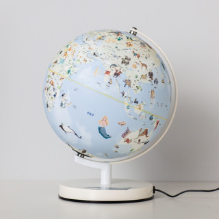 【Skyglobe】10吋動物世界夜燈地球儀(中文/附燈)《屋外生活》臺灣製 動物款 教學款 繁體中文