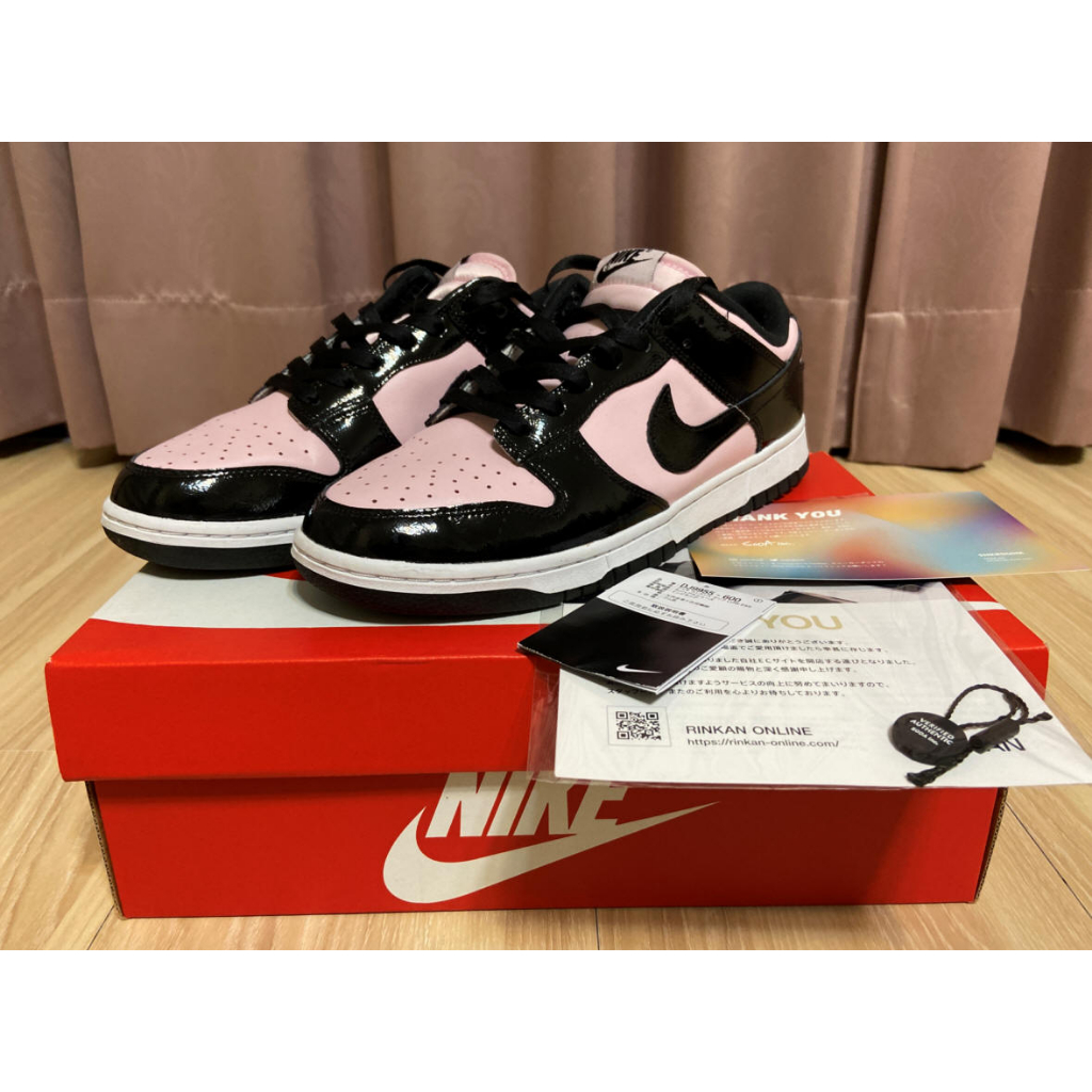 "我最便宜"Nike Dunk Low ESS Pink Black 黑粉紅 漆皮 DJ9955-600 女鞋大尺寸