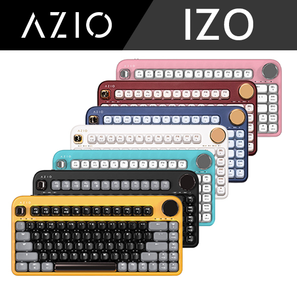 【AZIO】IZO 藍牙短鍵盤 青軸 紅軸 筆電 桌機 無線 藍牙鍵盤 平板鍵盤 附替換鍵帽 原廠公司貨 原廠保固