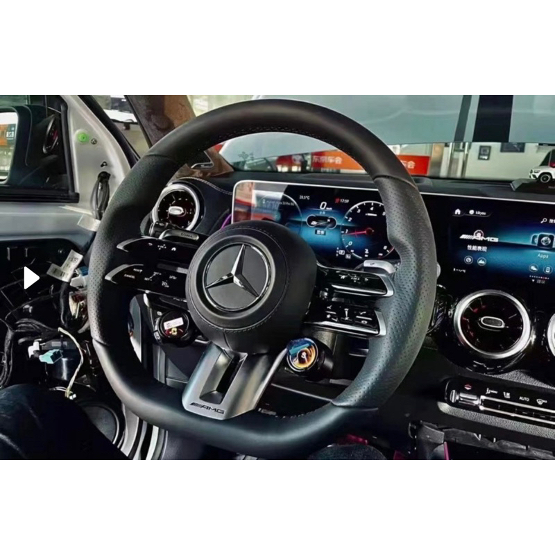 《霍克國際》Benz GLC X254 W254 原廠U88方向盤旋鈕+大撥片+大支架 ~完工價