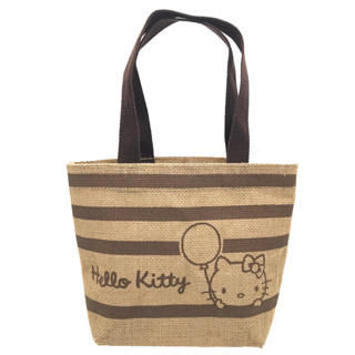 Hello Kitty黃麻購物袋-方型/餃型【台灣正版現貨】